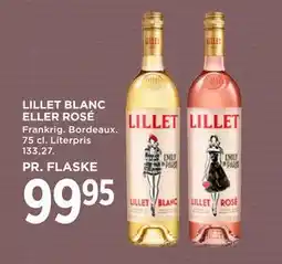 MENY LILLET BLANC ELLER ROSÉ, DKK 99.95 tilbud