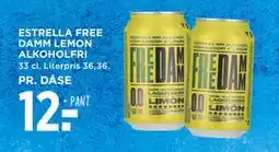 MENY ESTRELLA FREE DAMM LEMON ALKOHOLFRI, DKK 12 tilbud