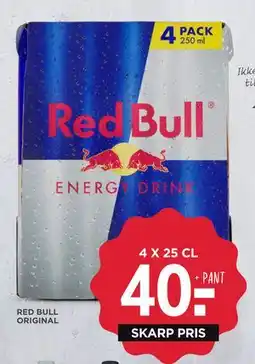 MENY RED BULL ORIGINAL, DKK 40 tilbud