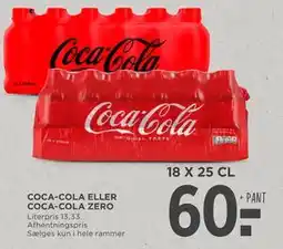 MENY COCA-COLA ELLER COCA-COLA ZERO, DKK 60 tilbud