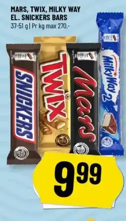 Løvbjerg Mars, twix, milky way el. snickers bars tilbud