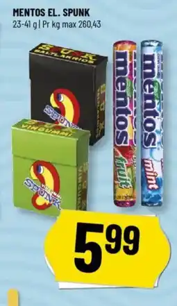 Løvbjerg Mentos el. spunk tilbud