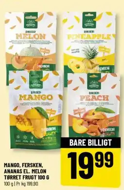 Løvbjerg Mango, fersken, ananas el. melon tørret frugt tilbud