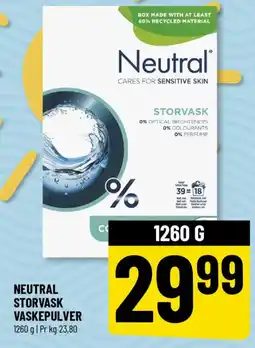 Løvbjerg Neutral storvask vaskepulver tilbud