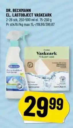 Løvbjerg Dr. beckmann el. lastobject vaskeark tilbud