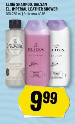 Løvbjerg ELIDA Shampoo, balsam el. imperial leather shower tilbud