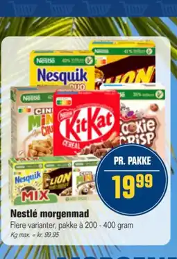 Otto Duborg Nestlé morgenmad tilbud