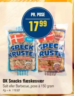 Otto Duborg OK Snacks flæskesvær tilbud