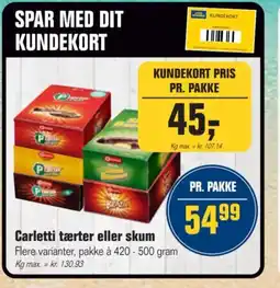 Otto Duborg Carletti tærter eller skum tilbud