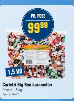 Otto Duborg Carletti Big Ben karameller tilbud