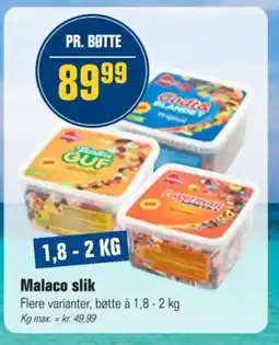 Otto Duborg Malaco slik tilbud