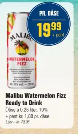 Otto Duborg Malibu Watermelon Fizz Ready to Drink tilbud