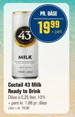 Otto Duborg Coctail 43 Milk Ready to Drink tilbud