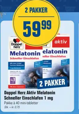 Otto Duborg Doppel Herz Aktiv Melatonin Schneller Einschlafen tilbud