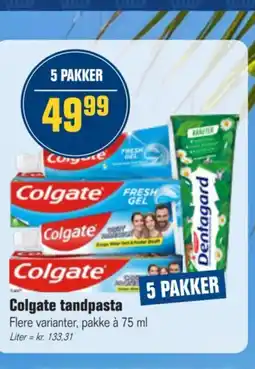 Otto Duborg COLGATE tandpasta tilbud