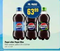 Otto Duborg PEPSI eller PEPSI Max tilbud