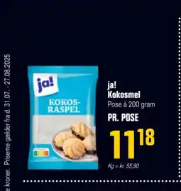 Otto Duborg Ja! Kokosmel tilbud