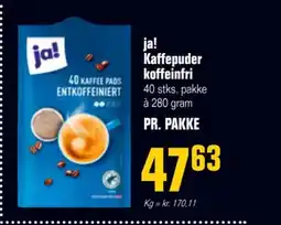 Otto Duborg Ja! Kaffepuder koffeinfri tilbud