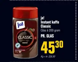 Otto Duborg Ja! Instant kaffe Classic tilbud