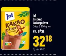 Otto Duborg Ja! Instant kakaopulver tilbud