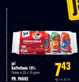 Otto Duborg Ja! Kaffefløde 10% tilbud