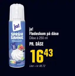 Otto Duborg Ja! Flødeskum på dåse tilbud