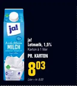 Otto Duborg Ja! Letmælk, 1,5% tilbud