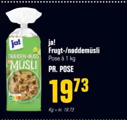 Otto Duborg Ja! Frugt-/nøddemüsli tilbud
