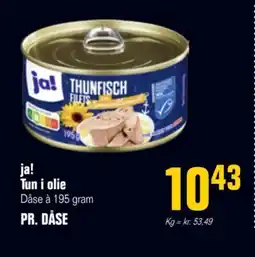 Otto Duborg Ja! Tun i olie tilbud