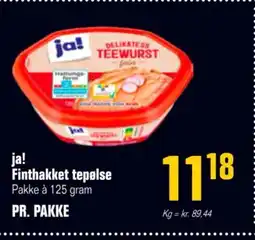 Otto Duborg Ja! Finthakket tepølse tilbud