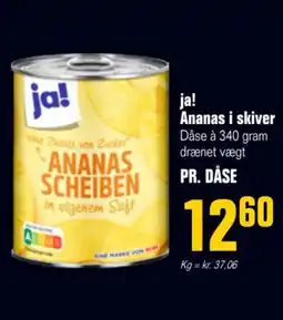 Otto Duborg Ja! Ananas i skiver tilbud