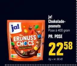 Otto Duborg Ja! Chokolade- peanuts tilbud