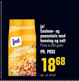 Otto Duborg Ja! Cashew- og peanutmix med honning og salt tilbud