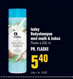 Otto Duborg Today Bodyshampoo med mælk & kokos tilbud