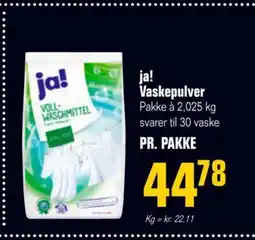 Otto Duborg Ja! Vaskepulver tilbud