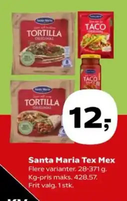Kvickly Santa Maria Tex Mex tilbud