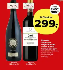 Kvickly Ripasso Superiore Pagus Bisano eller Gavi del Comune di Gavi tilbud