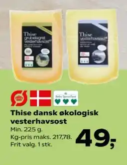 Kvickly Thise dansk økologisk vesterhavsost tilbud