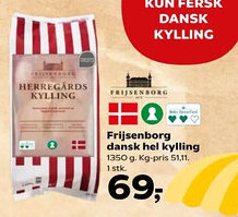 Kvickly Frijsenborg dansk hel kylling tilbud