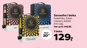 Kvickly Savanha i boks tilbud
