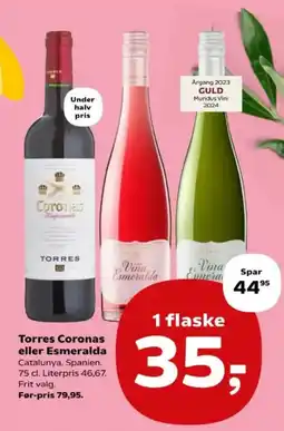 Kvickly Torres Coronas eller Esmeralda tilbud