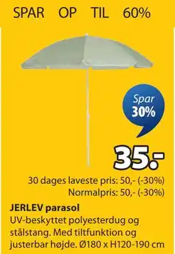 JYSK JERLEV parasol, DKK 35 tilbud