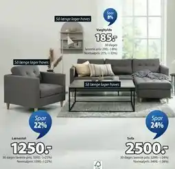 JYSK FALSLEV lænestol, DKK 1250 tilbud