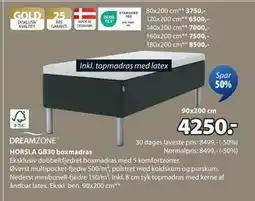 JYSK HORSLA GB30 boxmadras, DKK 4250 tilbud