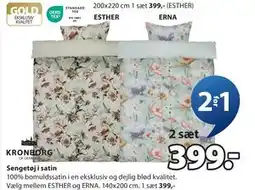 JYSK Sengetøj i satin, DKK 399 tilbud