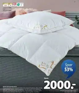 JYSK ROYAL GOLD gåsedunsdyne tilbud