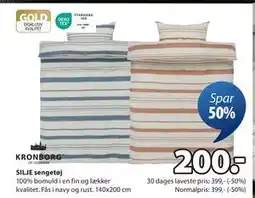 JYSK SILJE sengetøj, DKK 200 tilbud