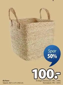 JYSK ELI kurv, DKK 100 tilbud