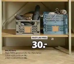 JYSK MILAS kurv, DKK 30 tilbud