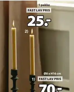 JYSK BERTEL kronelys, DKK 25 tilbud
